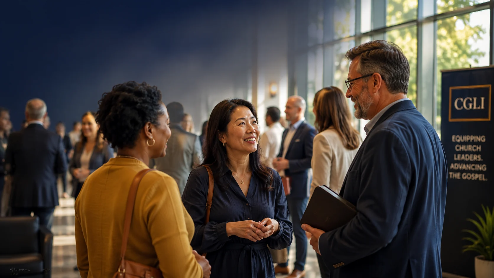 Conversation dans un rassemblement accueillant